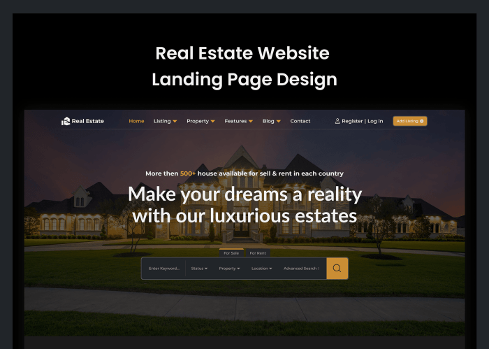 Luxury Real Estate Website Design – 50 Exquisite Examples